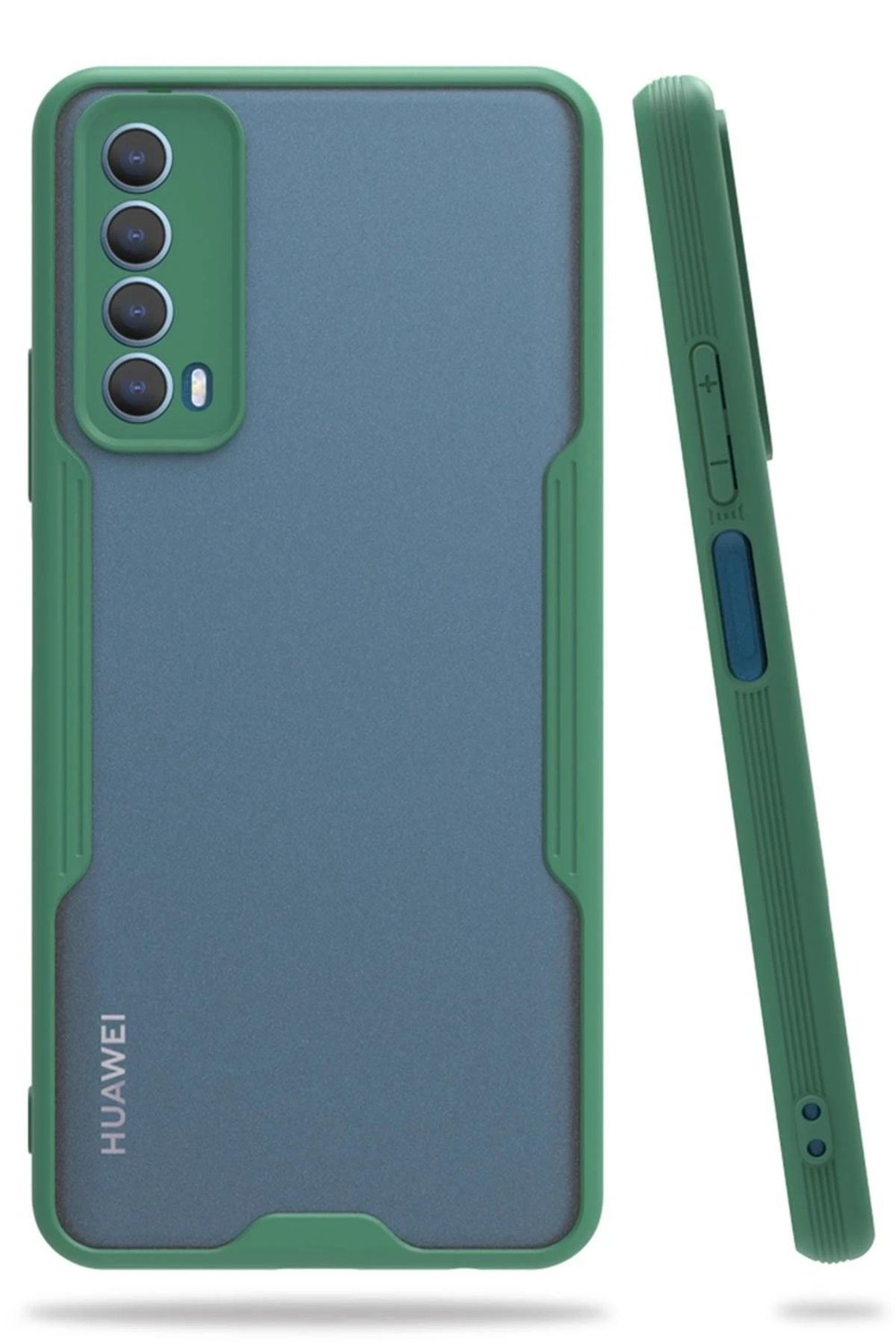 Mey İthalat®  Huawei P Smart 2021 Kılıf Platin Silikon - Yeşil