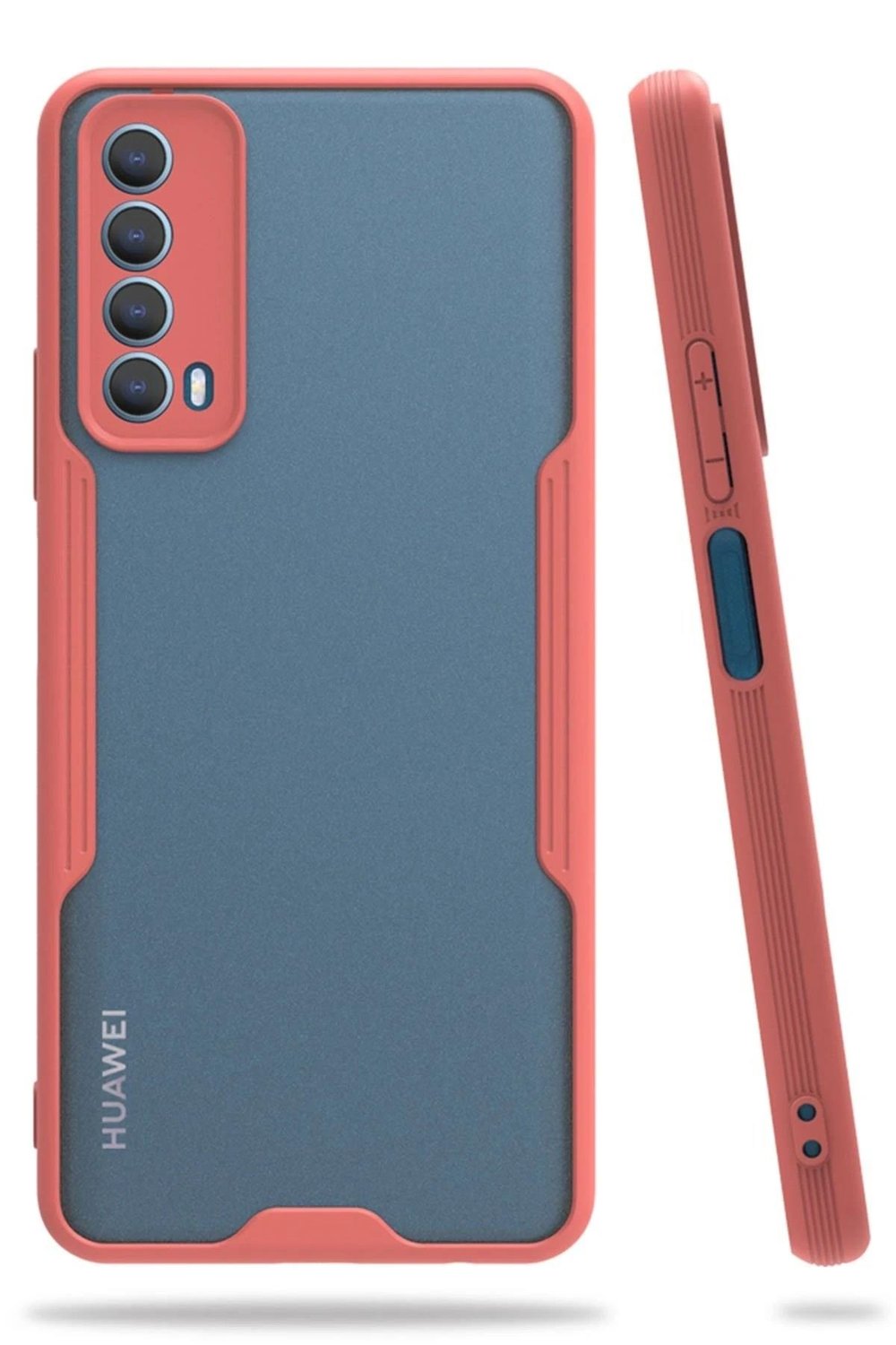 Mey İthalat®  Huawei P Smart 2021 Kılıf Platin Silikon - Pembe