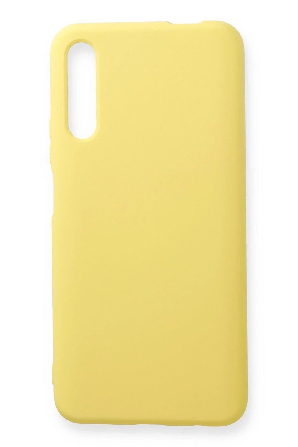 Mey İthalat®  Huawei P Smart Pro / Y9S Kılıf Nano içi Kadife Silikon - Sarı