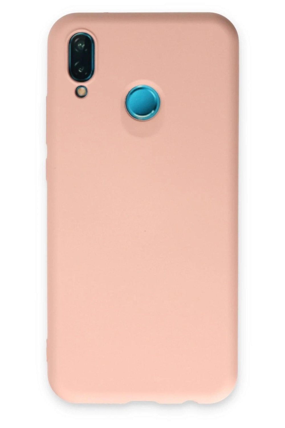 Mey İthalat®  Huawei P20 Lite Kılıf Nano içi Kadife Silikon - Pudra