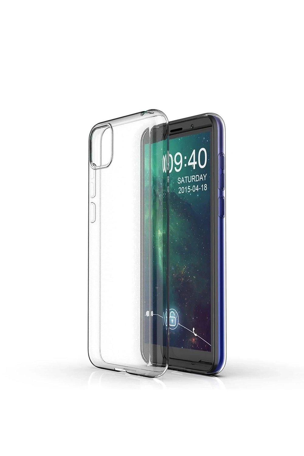 Mey İthalat®  Huawei Y5P Kılıf Lüx Şeffaf Silikon - Şeffaf