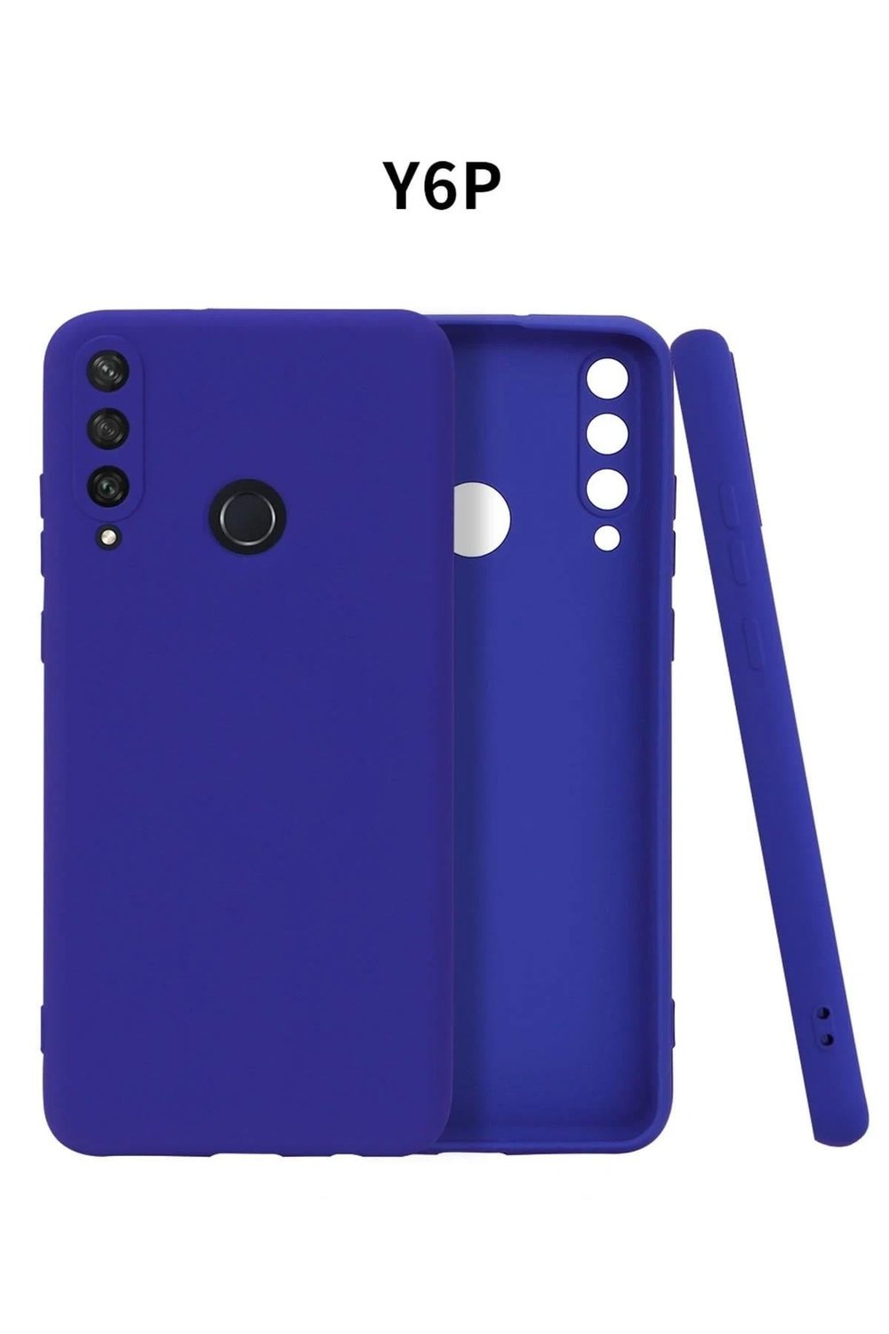 Mey İthalat®  Huawei Y6P Kılıf First Silikon - Lacivert