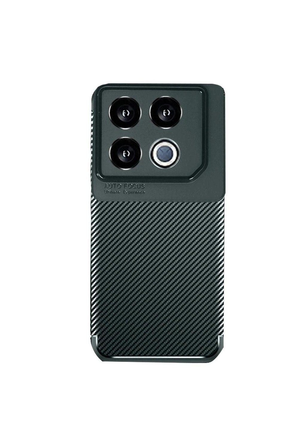Mey İthalat®  İnfinix GT 20 Pro Kılıf Auto Focus Karbon Kapak - Koyu Yeşil