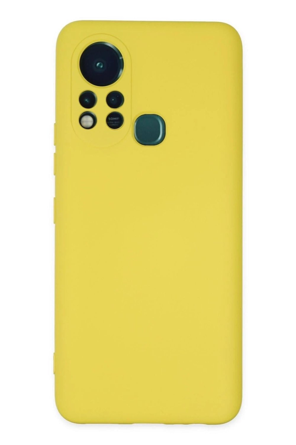 Mey İthalat®  İnfinix Hot 11s Kılıf Nano içi Kadife Silikon - Sarı