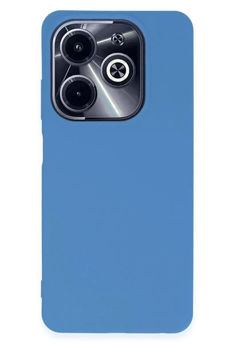 Mey İthalat®  İnfinix Hot 40i Kılıf First Silikon - Mavi