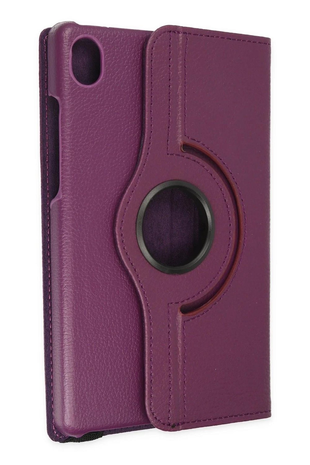 Mey İthalat®  Lenovo Tab M8 Kılıf 360 Tablet Deri Kılıf - Mürdüm