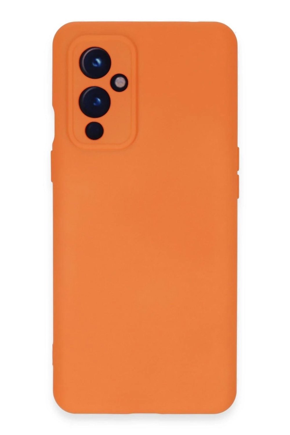 Mey İthalat®  One Plus 9 Kılıf Nano içi Kadife Silikon - Turuncu