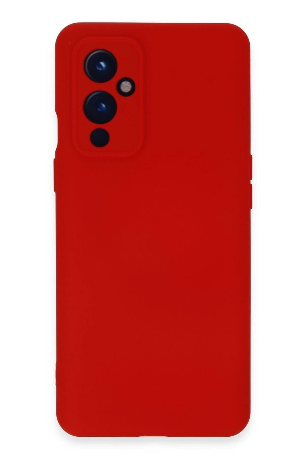 Mey İthalat®  One Plus 9 Kılıf Nano içi Kadife Silikon - Kırmızı