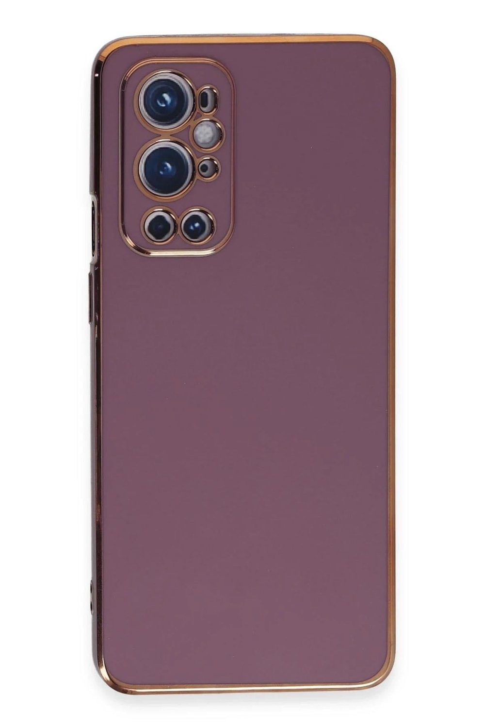 Mey İthalat®  One Plus 9 Pro Kılıf Volet Silikon - Mor