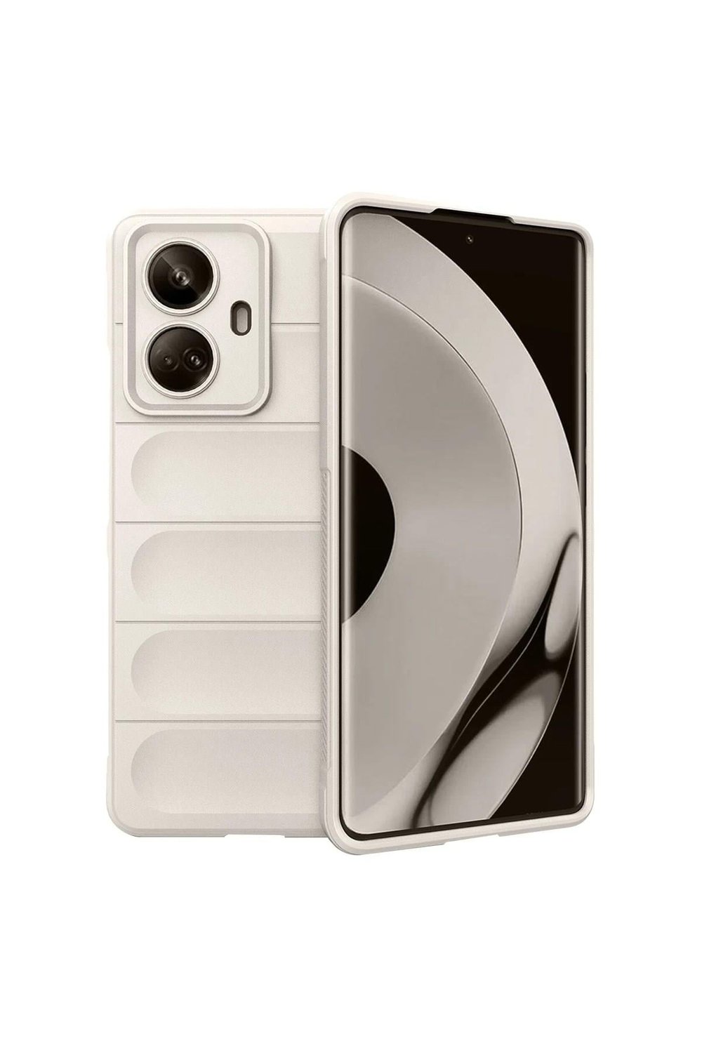 Mey İthalat®  Realme 10 Pro 5G Kılıf Optimum Silikon - Krem