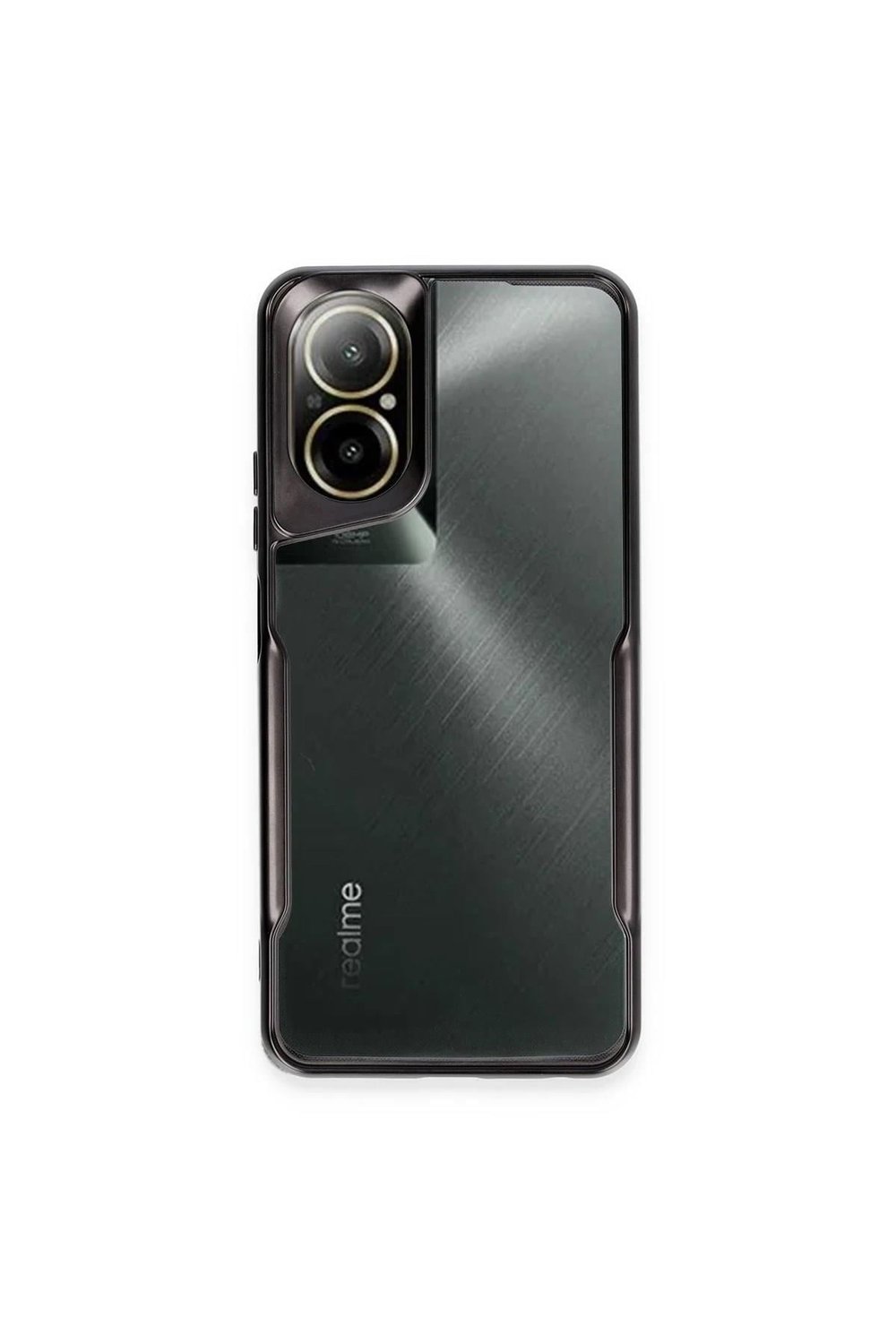 Mey İthalat®  Realme 12 Lite Kılıf Boyi Silikon Kapak - Siyah
