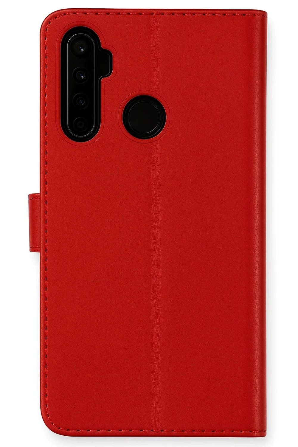 Mey İthalat®  Realme 6i Kılıf Trend S Plus Kapaklı Kılıf - Kırmızı