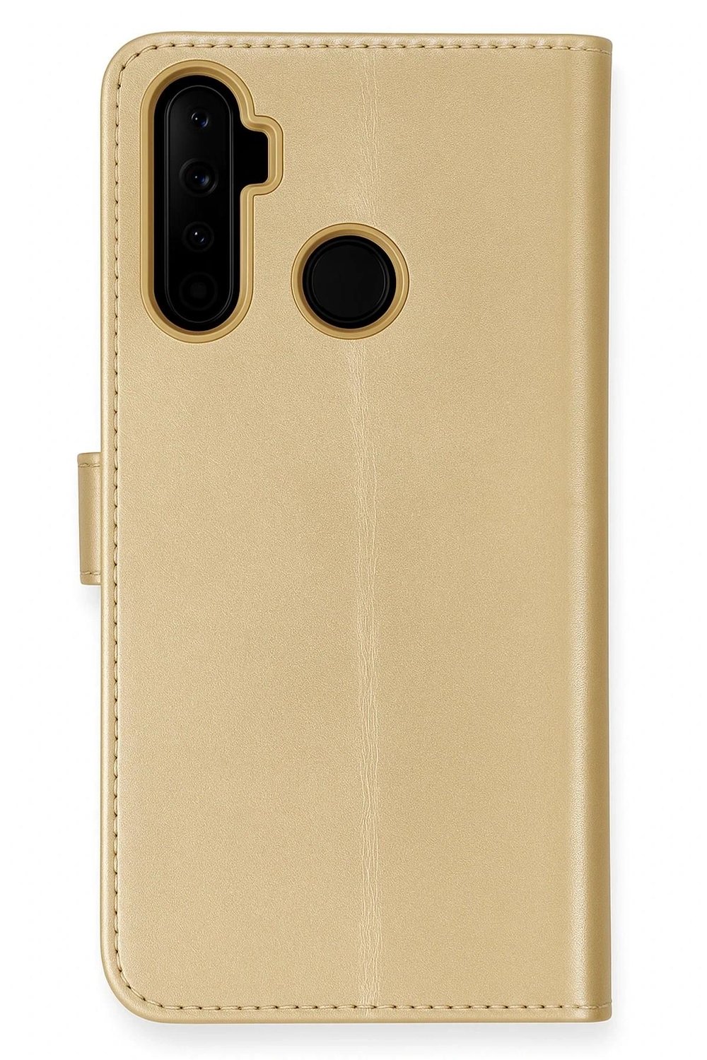 Mey İthalat®  Realme 6i Kılıf Trend S Plus Kapaklı Kılıf - Gold