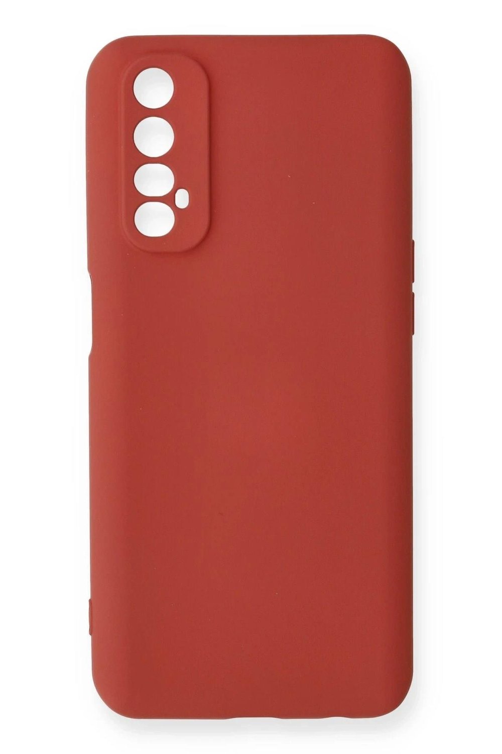 Mey İthalat®  Realme 7 Kılıf Nano içi Kadife Silikon - Kiremit