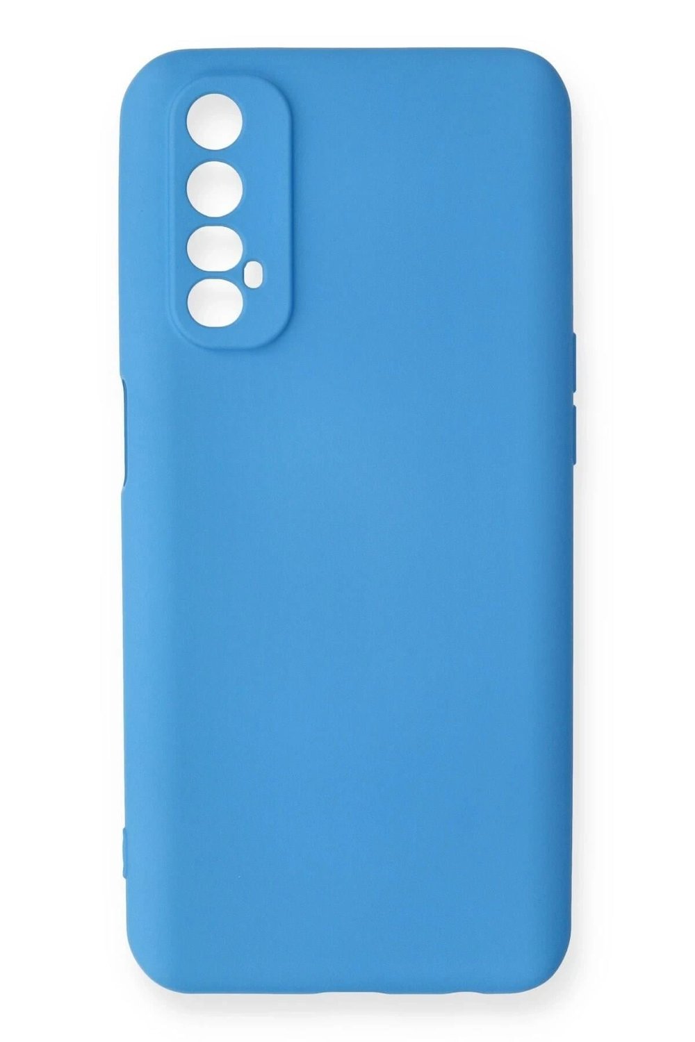 Mey İthalat®  Realme 7 Kılıf Nano içi Kadife Silikon - Mavi