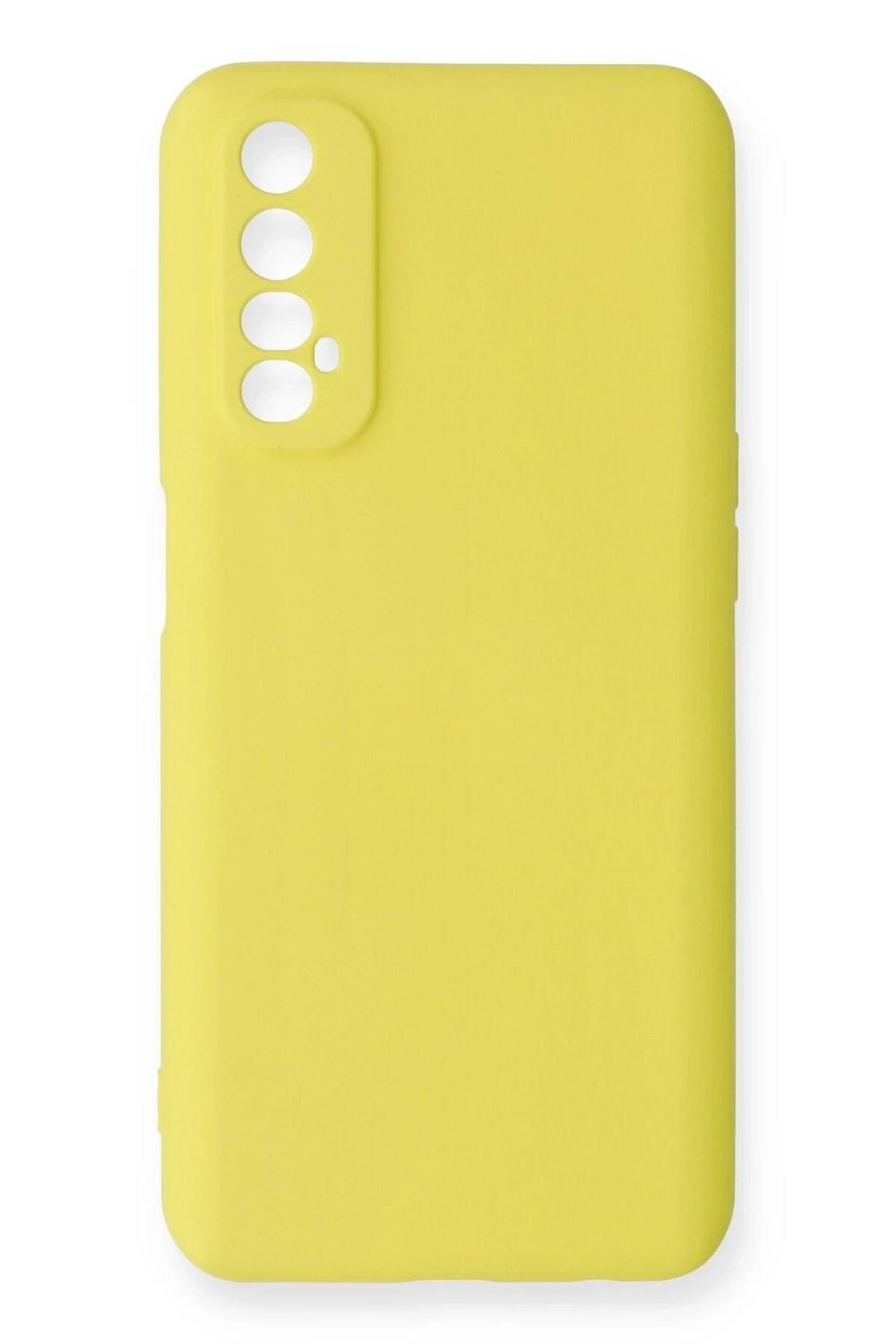 Mey İthalat®  Realme 7 Kılıf Nano içi Kadife Silikon - Sarı