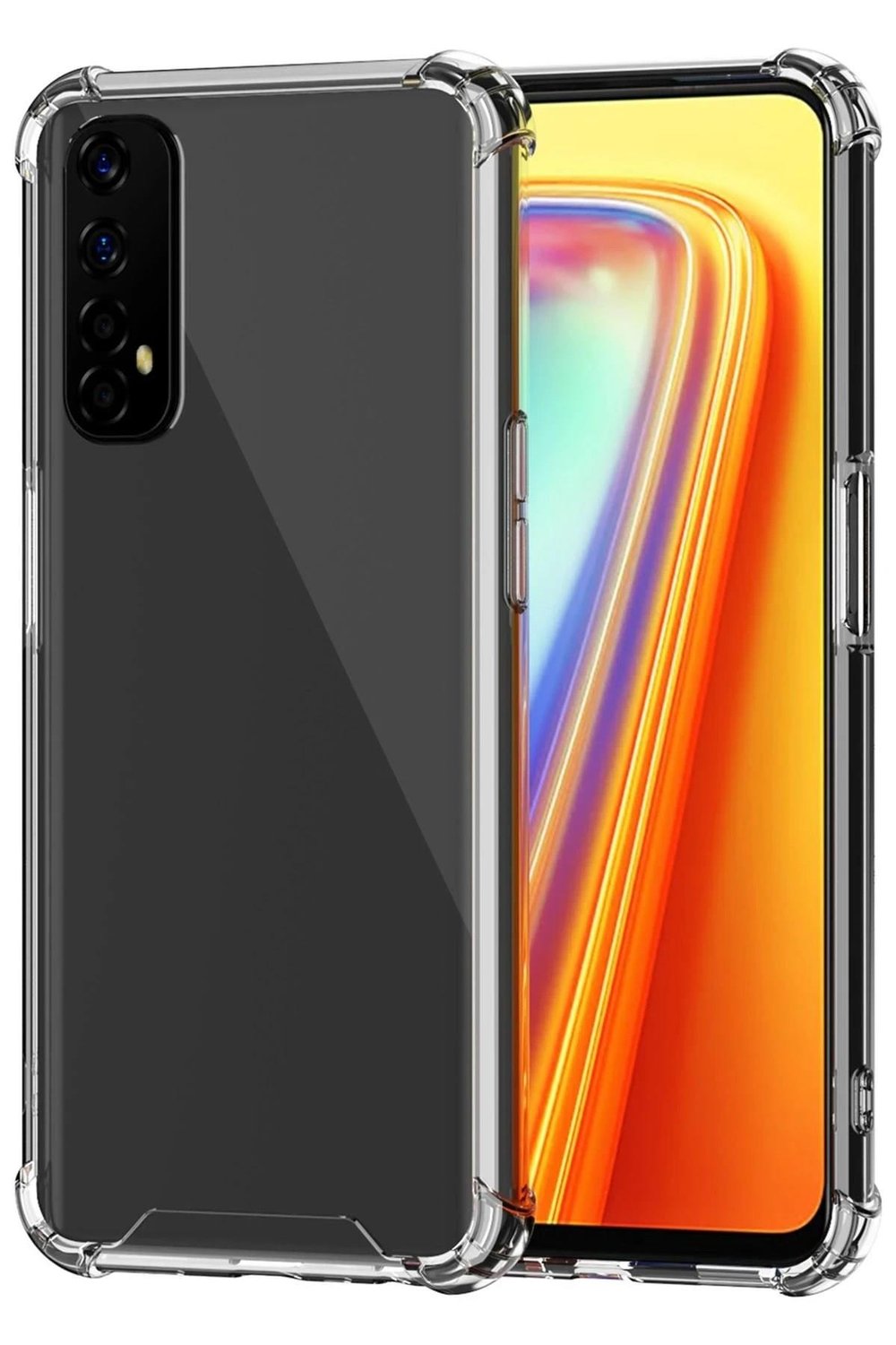 Mey İthalat®  Realme 7 Kılıf Olex Tpu Silikon - Şeffaf