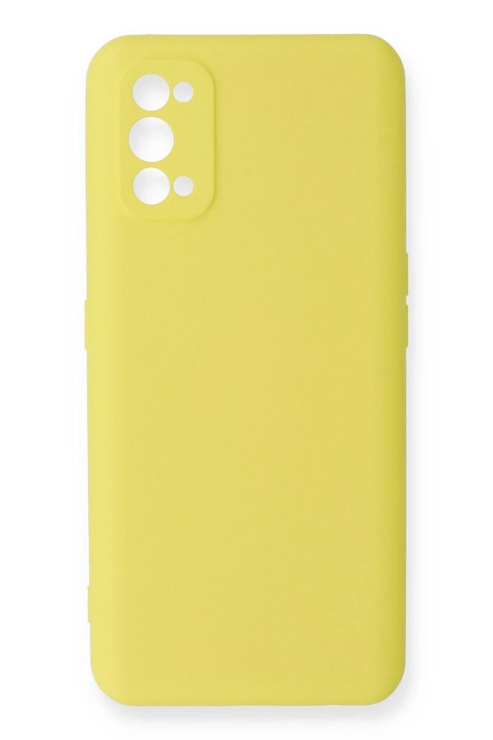Mey İthalat®  Realme 7 Pro Kılıf Nano içi Kadife Silikon - Sarı