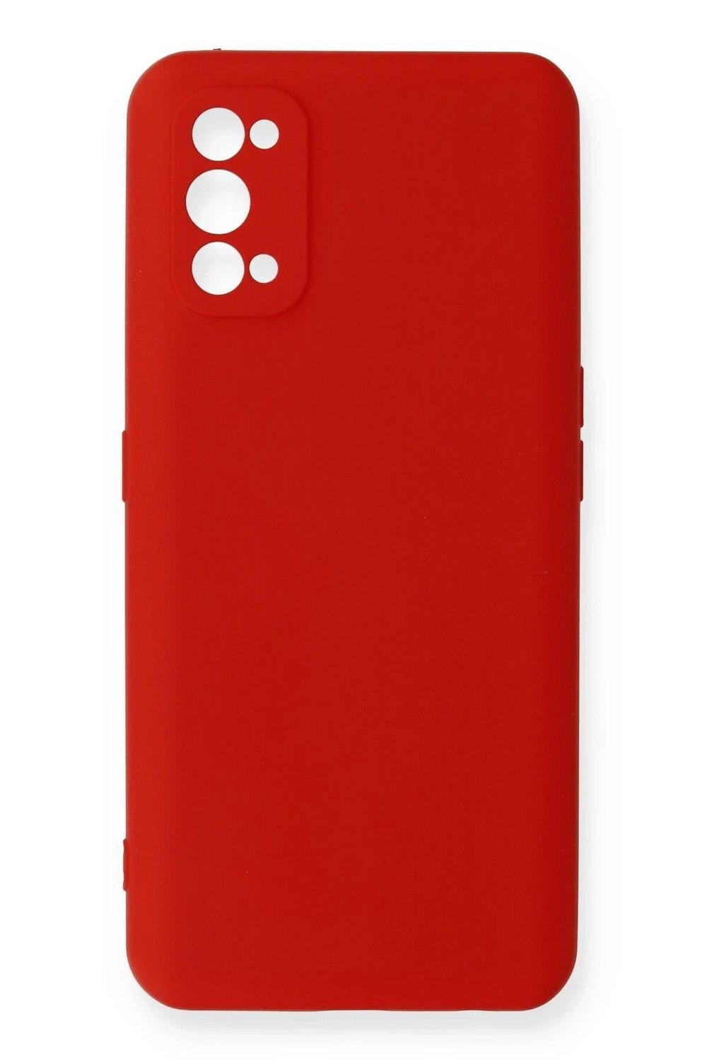 Mey İthalat®  Realme 7 Pro Kılıf Nano içi Kadife Silikon - Kırmızı