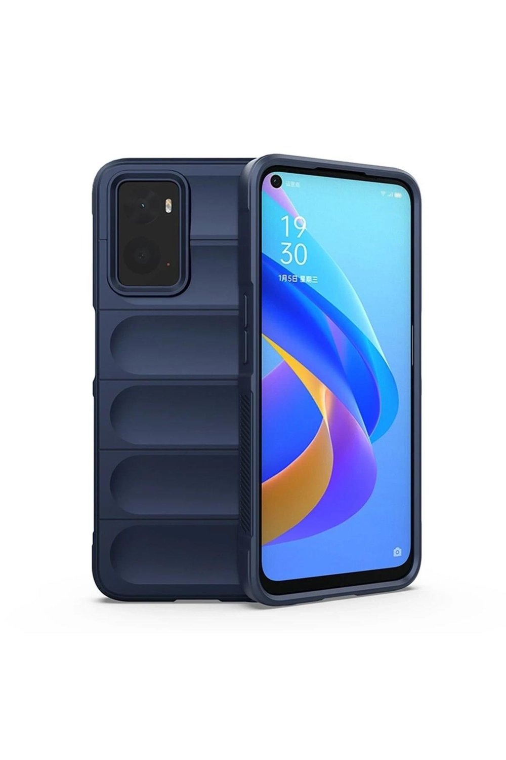 Mey İthalat®  Realme 9i 4G Kılıf Optimum Silikon - Lacivert