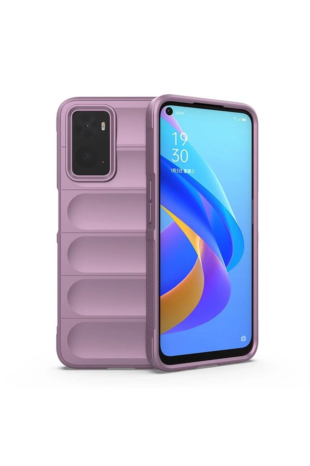 Mey İthalat®  Realme 9i 4G Kılıf Optimum Silikon - Mor