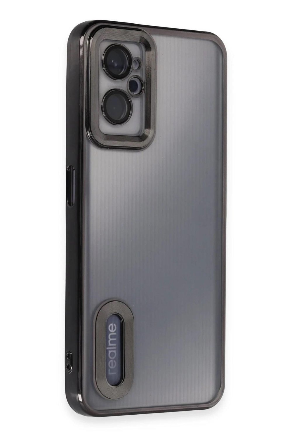 Mey İthalat®  Realme 9i 4G Kılıf Slot Silikon - Siyah