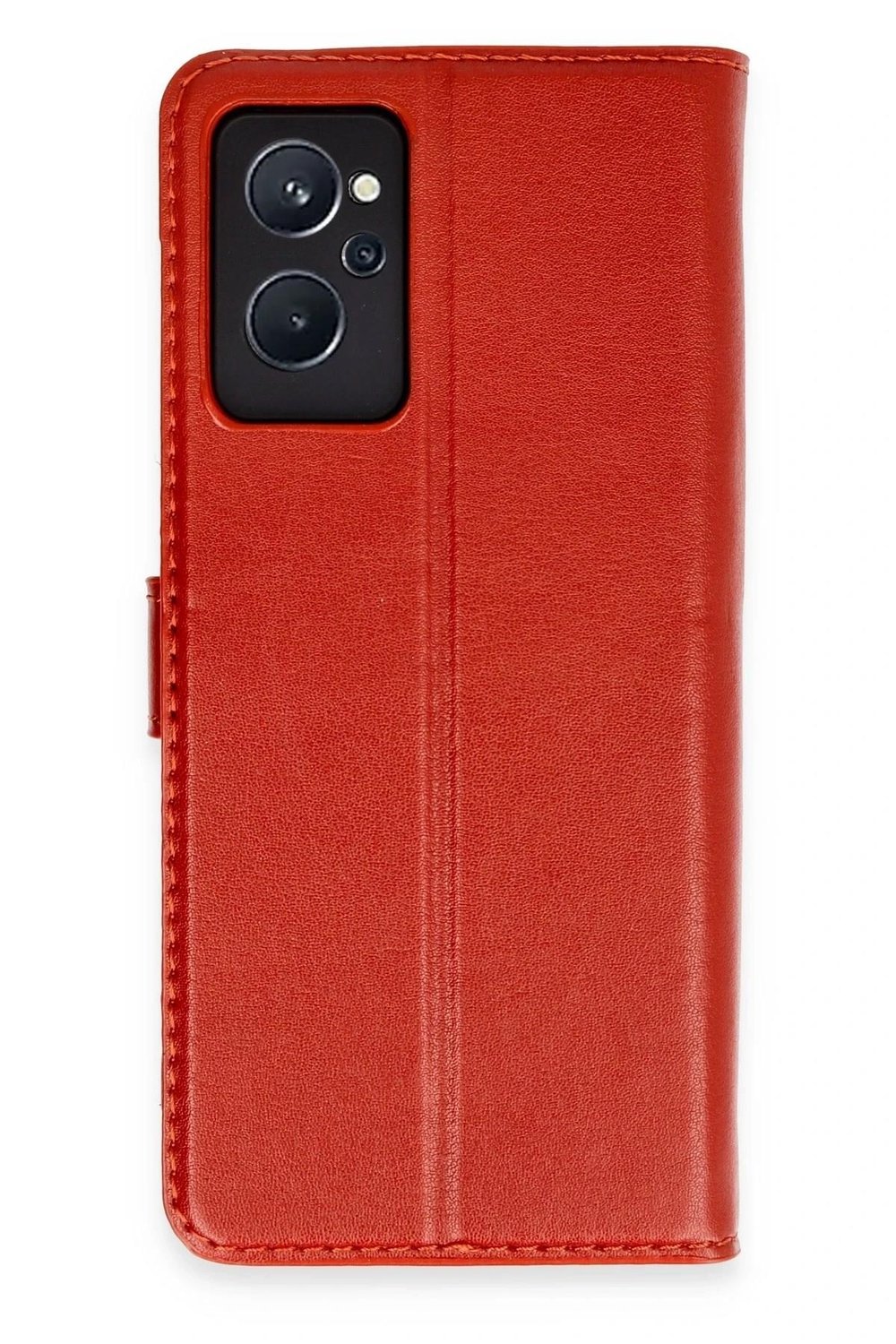 Mey İthalat®  Realme 9i 4G Trend S Plus Kapaklı Kılıf - Kırmızı