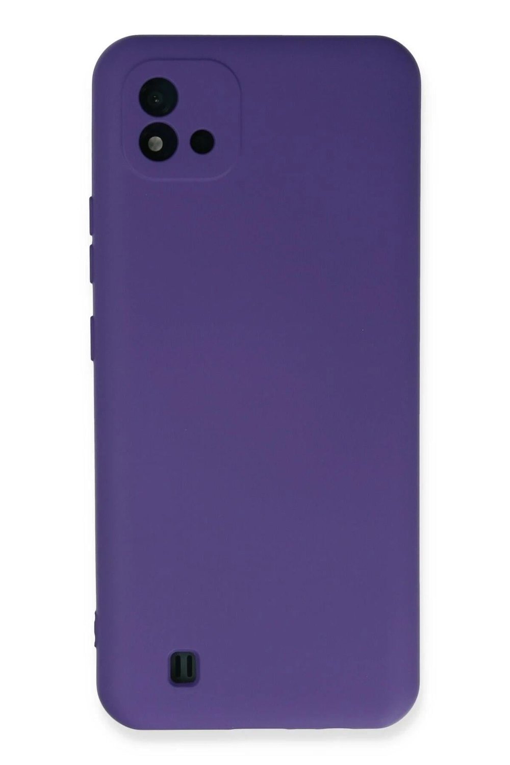 Mey İthalat®  Realme C11 2021 Kılıf Nano içi Kadife Silikon - Mor