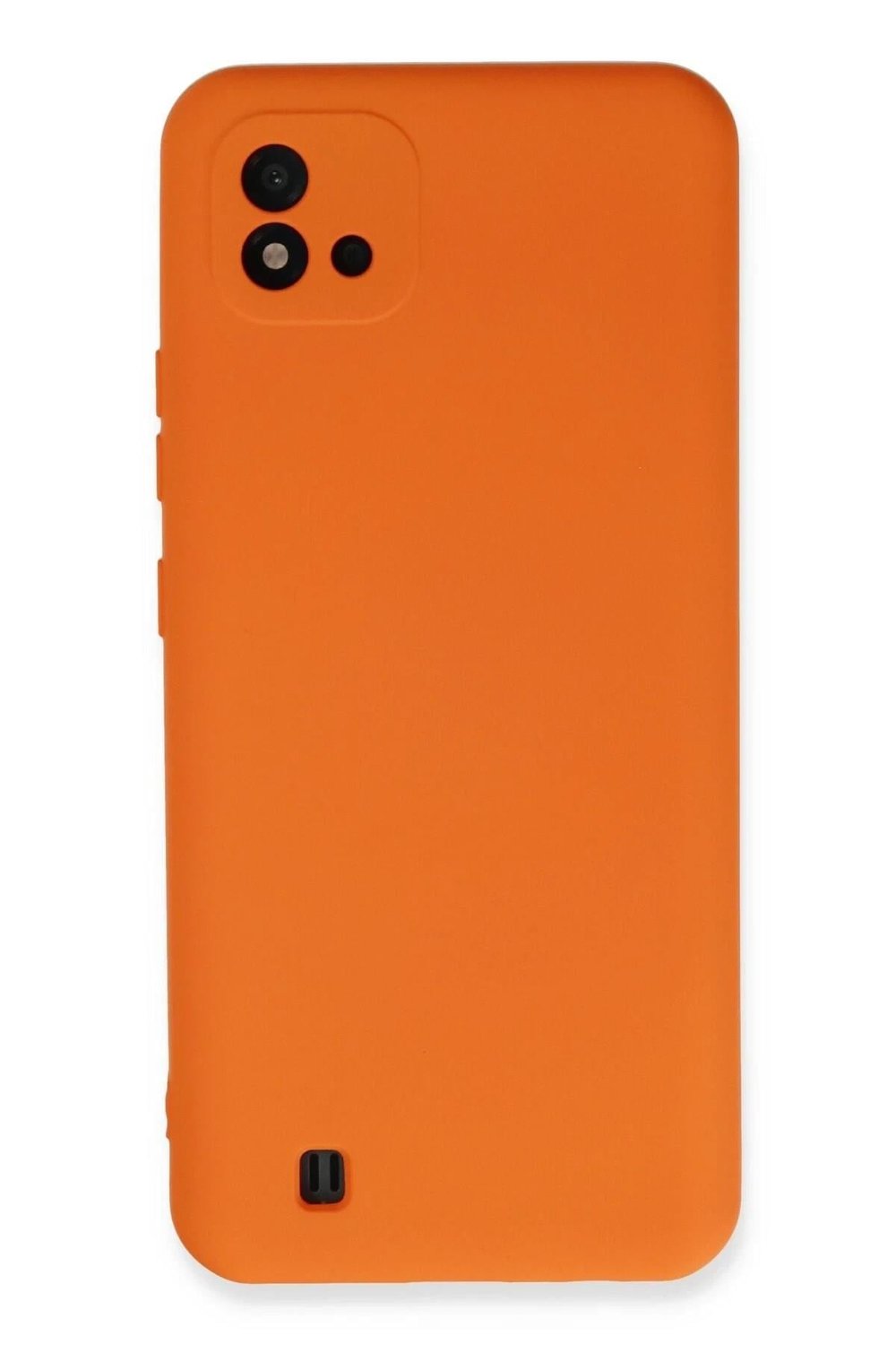 Mey İthalat®  Realme C11 2021 Kılıf Nano içi Kadife Silikon - Turuncu