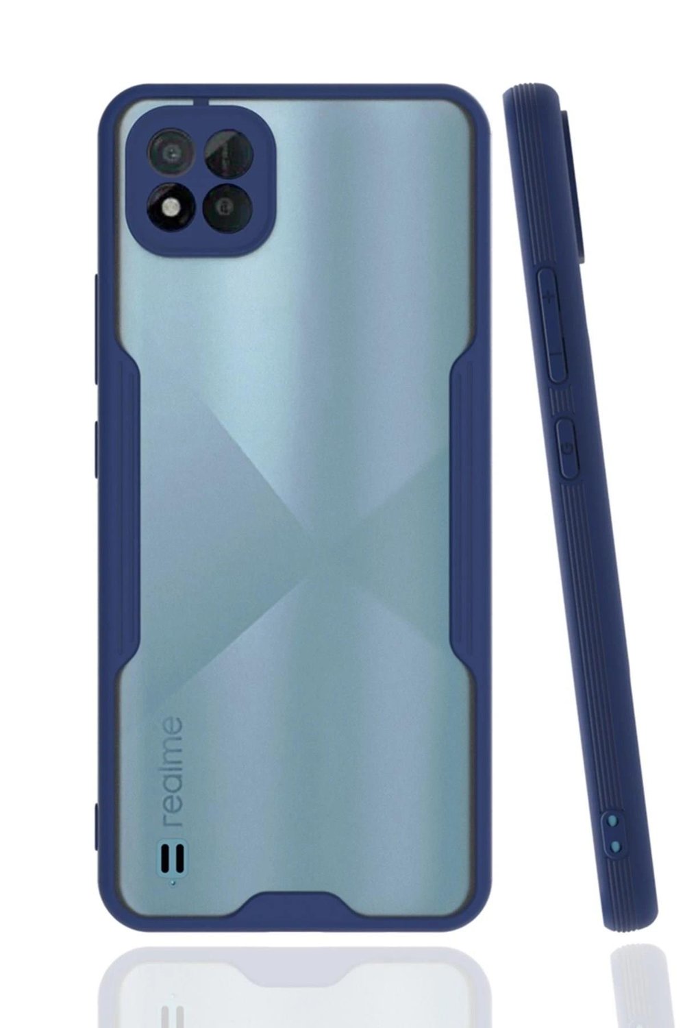 Mey İthalat®  Realme C11 2021 Kılıf Platin Silikon - Lacivert