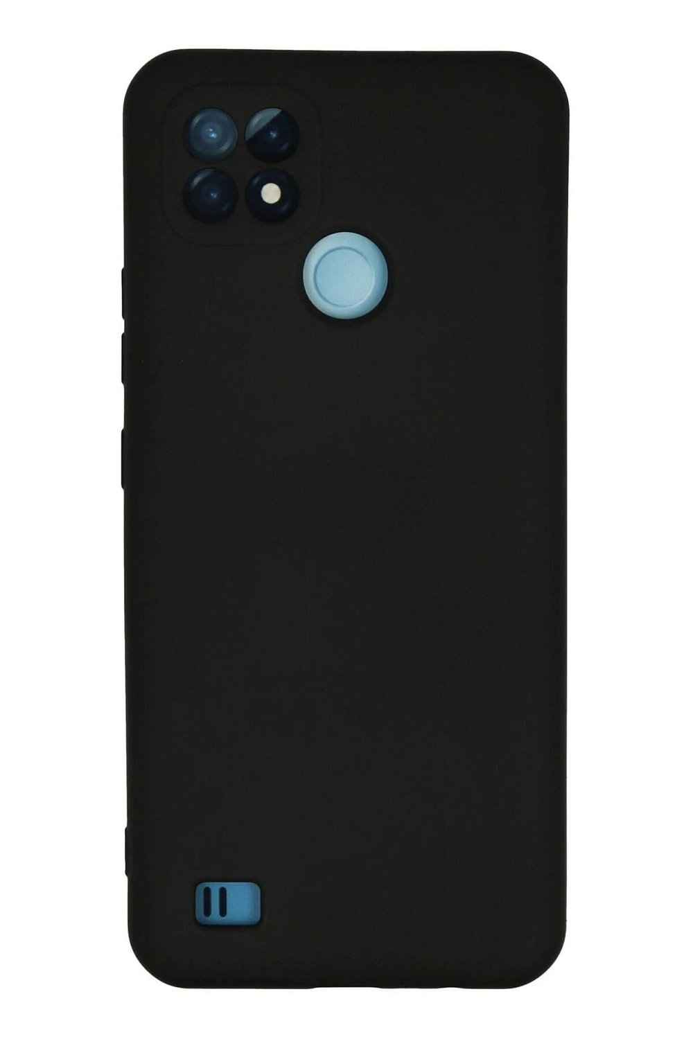 Mey İthalat®  Realme C21 Kılıf Nano içi Kadife Silikon - Siyah