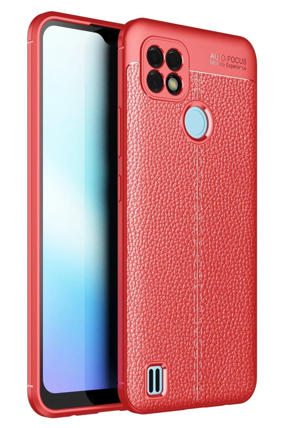Mey İthalat®  Realme C25 Kılıf Auto Focus Kapak - Kırmızı