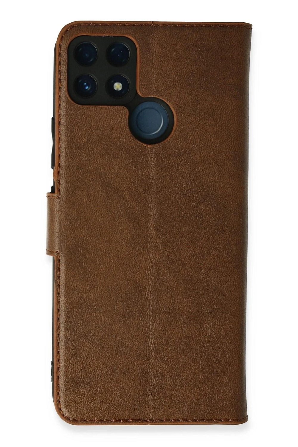 Mey İthalat®  Realme C25 Kılıf Trend S Plus Kapaklı Kılıf - Taba