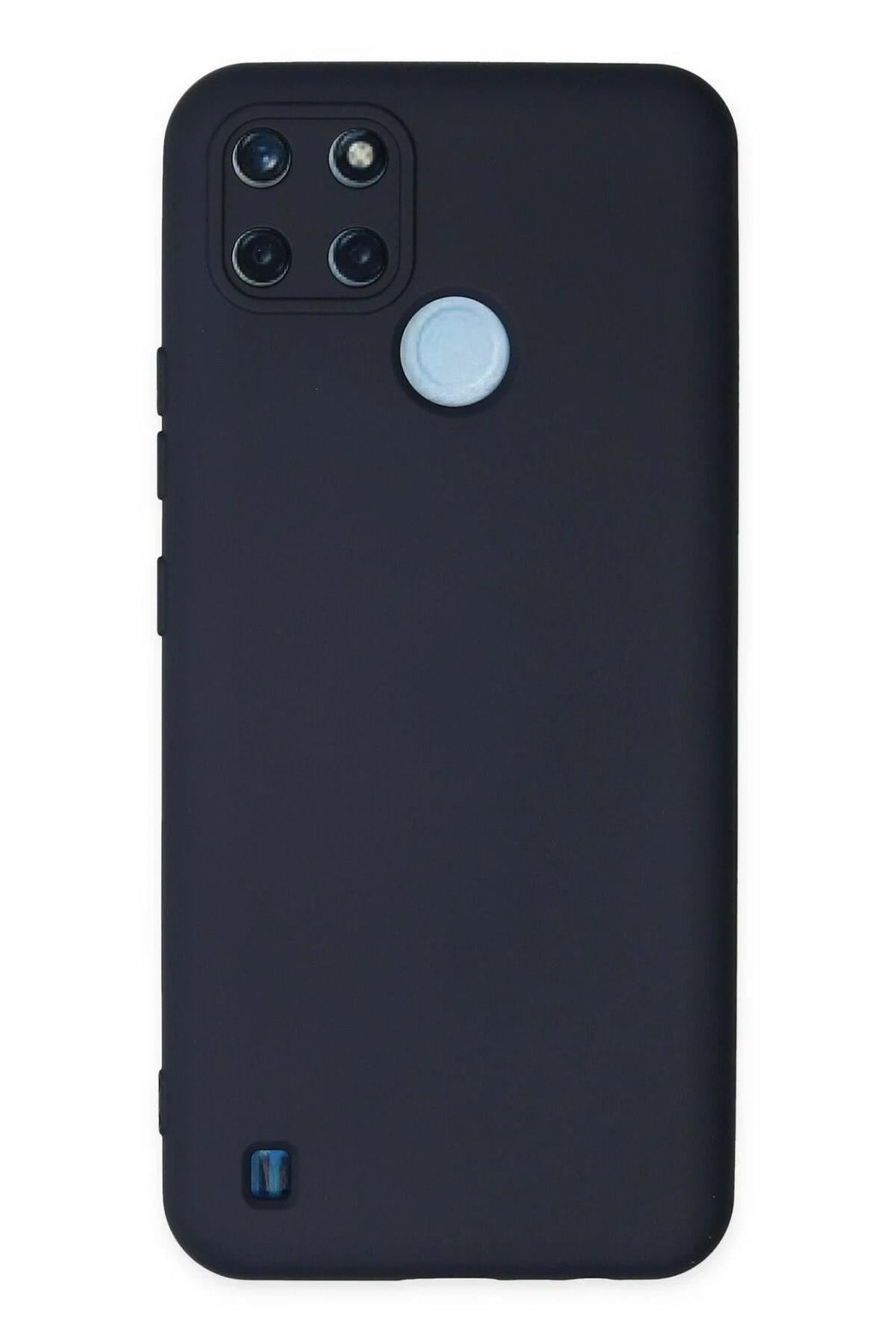 Mey İthalat®  Realme C25Y Kılıf Nano içi Kadife Silikon - Lacivert