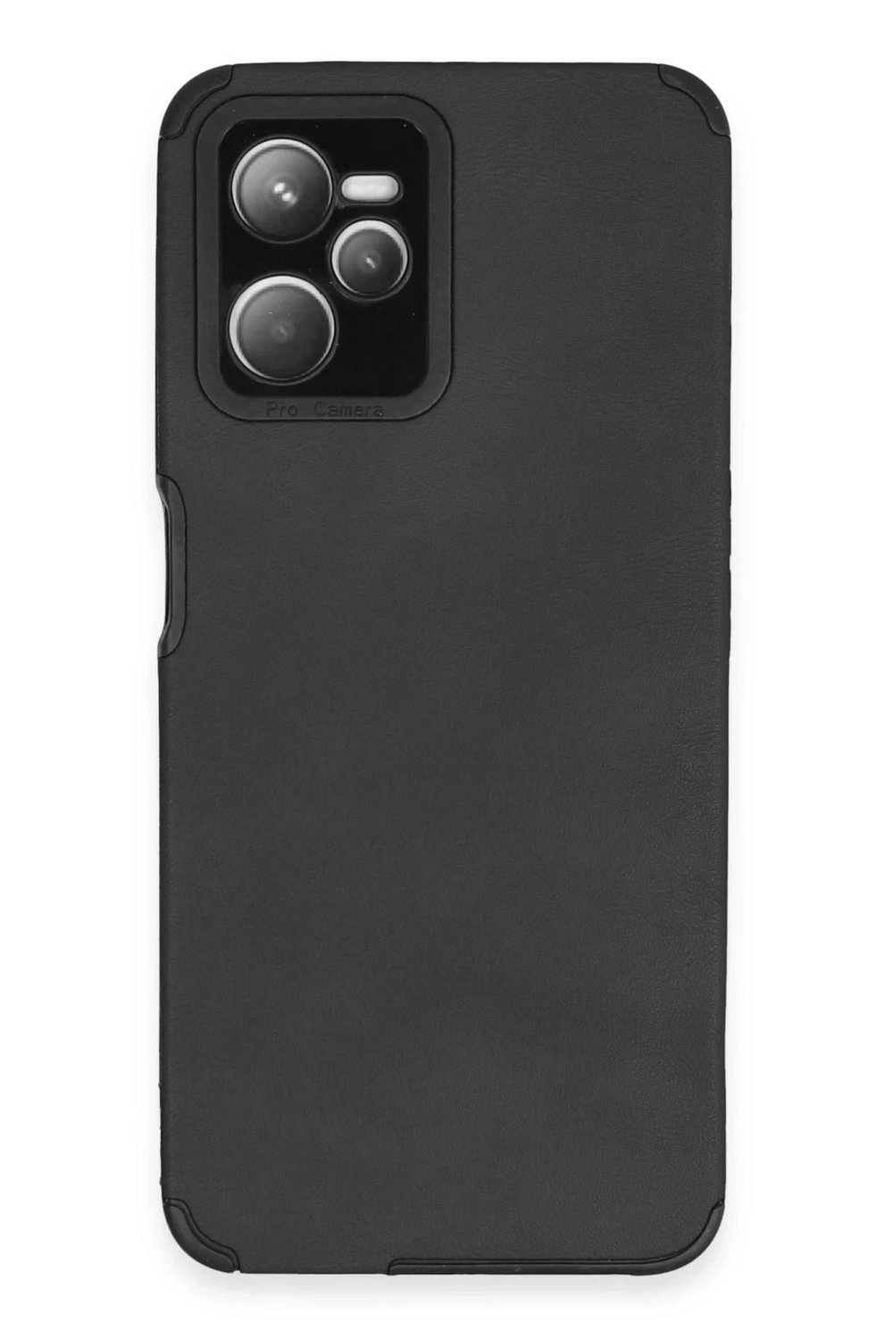 Mey İthalat®  Realme C35 Kılıf Loop Deri Silikon - Siyah