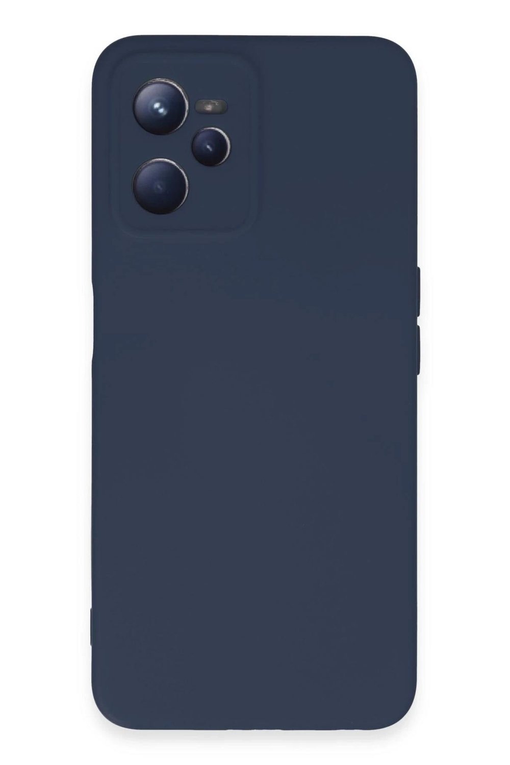 Mey İthalat®  Realme C35 Kılıf Nano içi Kadife Silikon - Lacivert
