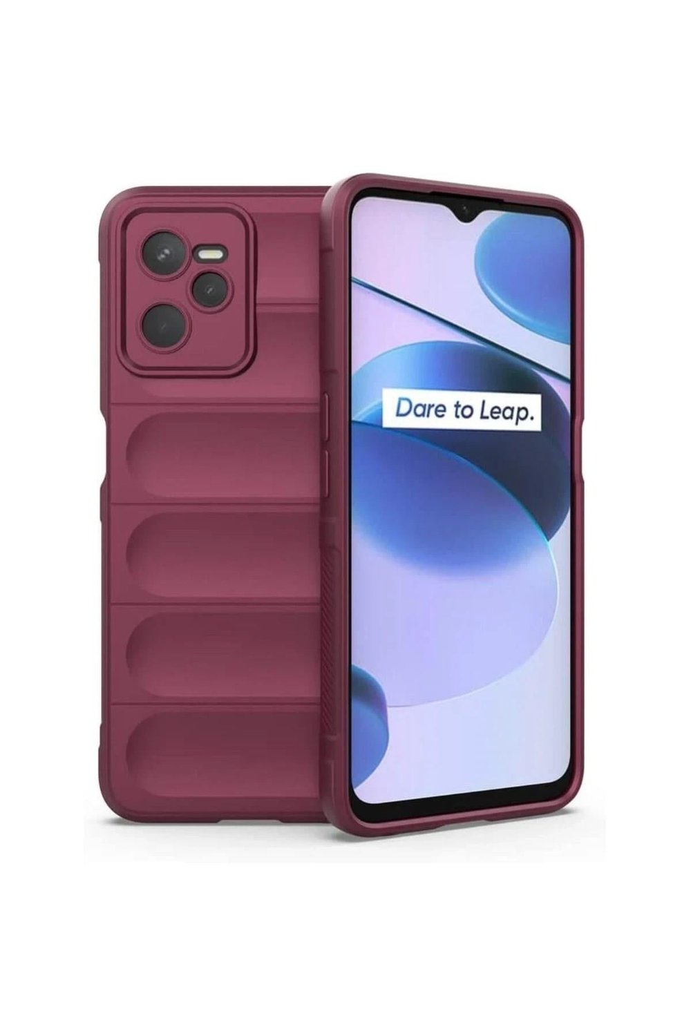 Mey İthalat®  Realme C35 Kılıf Optimum Silikon - Bordo