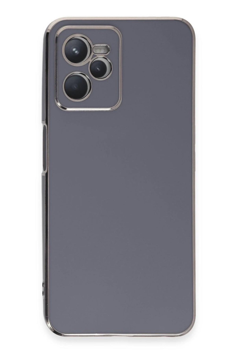Mey İthalat®  Realme C35 Kılıf Volet Silikon - Mavi