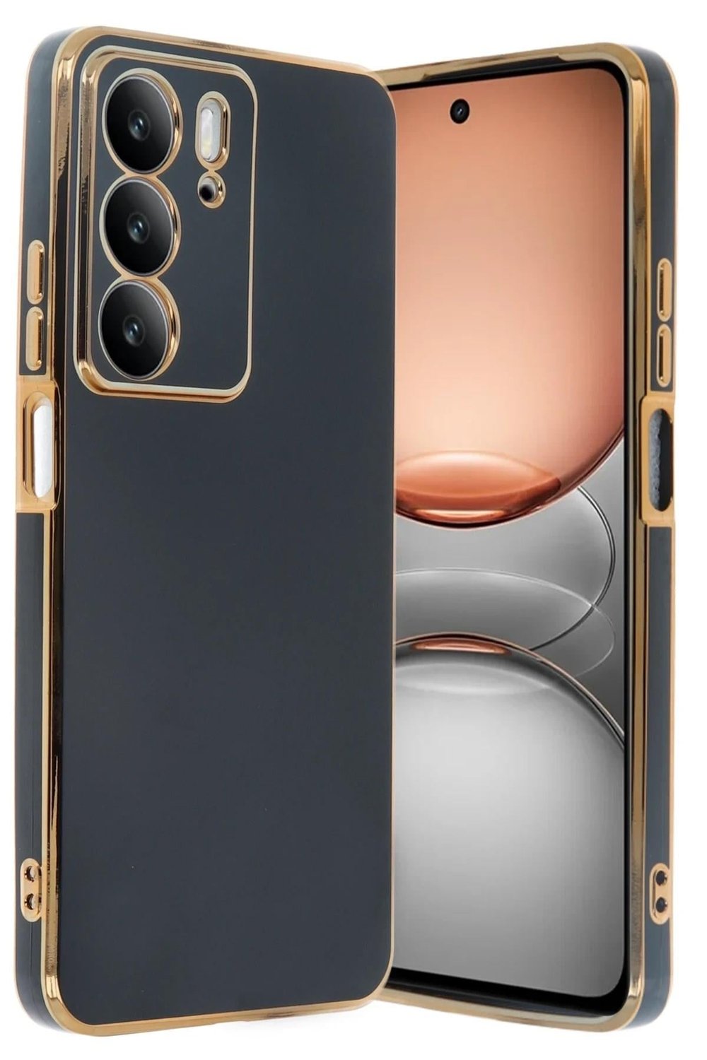 Mey İthalat®  Realme C75 4G Kılıf Volet Silikon - Siyah