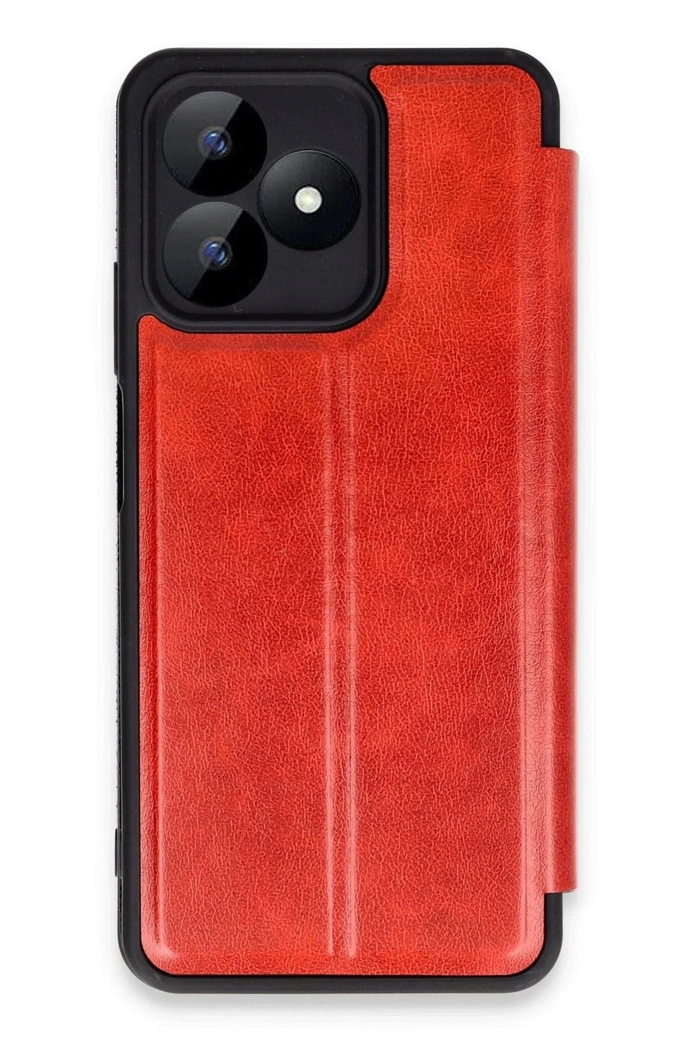 Mey İthalat®  Realme Note 50 4G Kılıf Flip Cover - Kırmızı