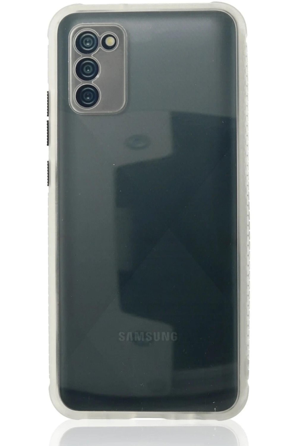 Mey İthalat®  Samsung Galaxy A02S Kılıf Miami Şeffaf Silikon - Şeffaf