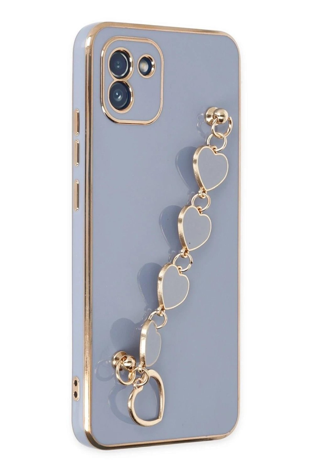 Mey İthalat®  Samsung Galaxy A03 Kılıf Esila Silikon - Gri