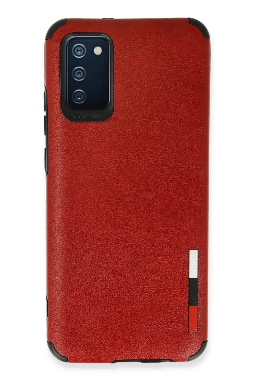 Mey İthalat®  Samsung Galaxy A03S Kılıf Loop Deri Silikon - Kırmızı