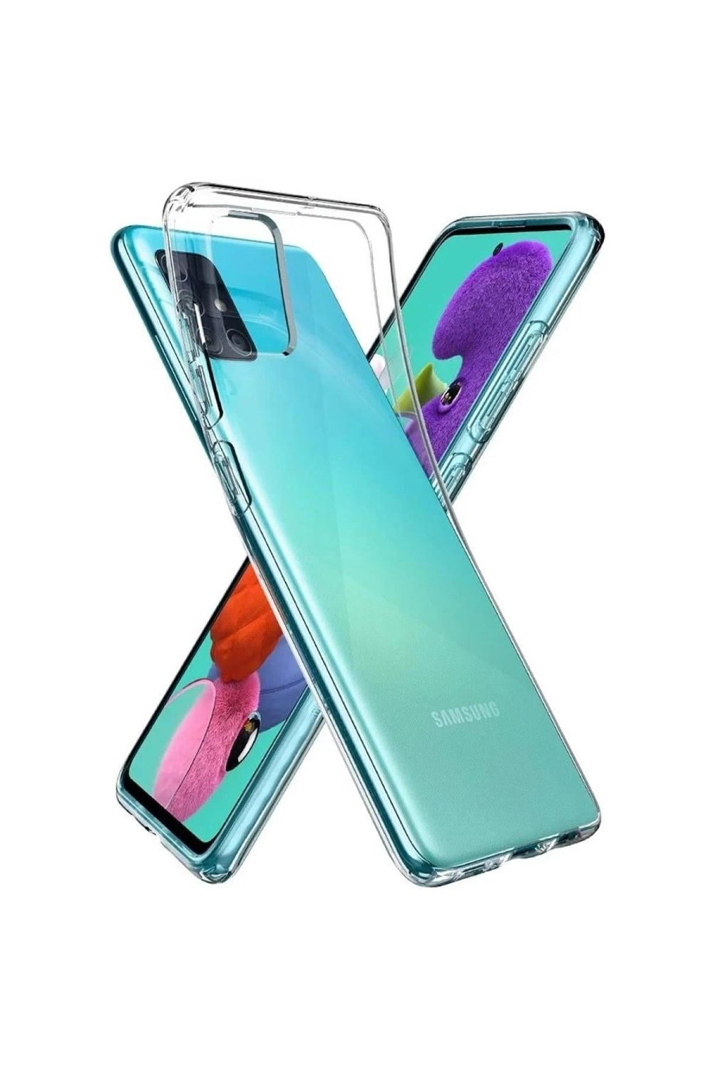 Mey İthalat®  Samsung Galaxy A03S Kılıf Lüx Şeffaf Silikon