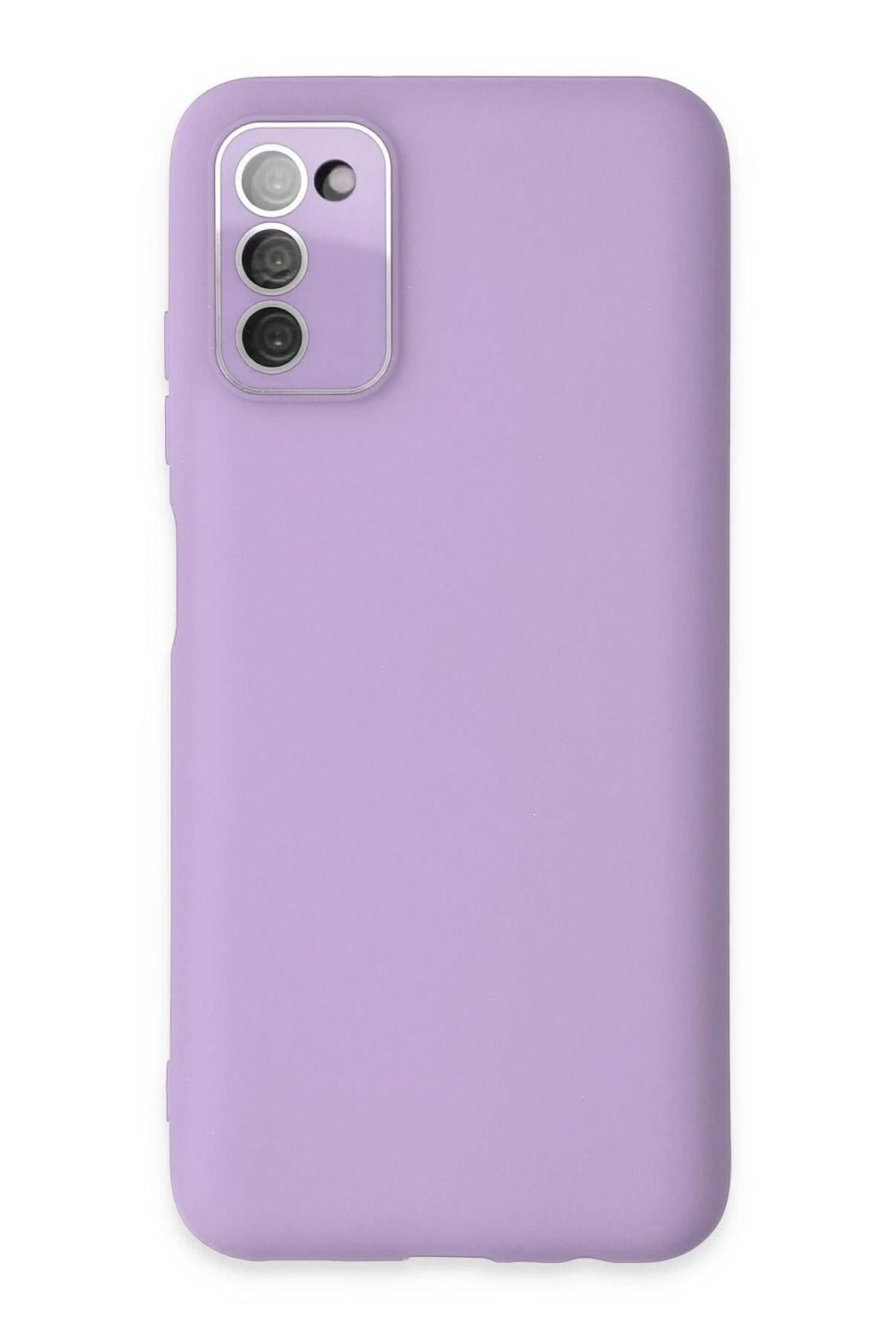 Mey İthalat®  Samsung Galaxy A03S Kılıf Lansman Glass Kapak - Lila