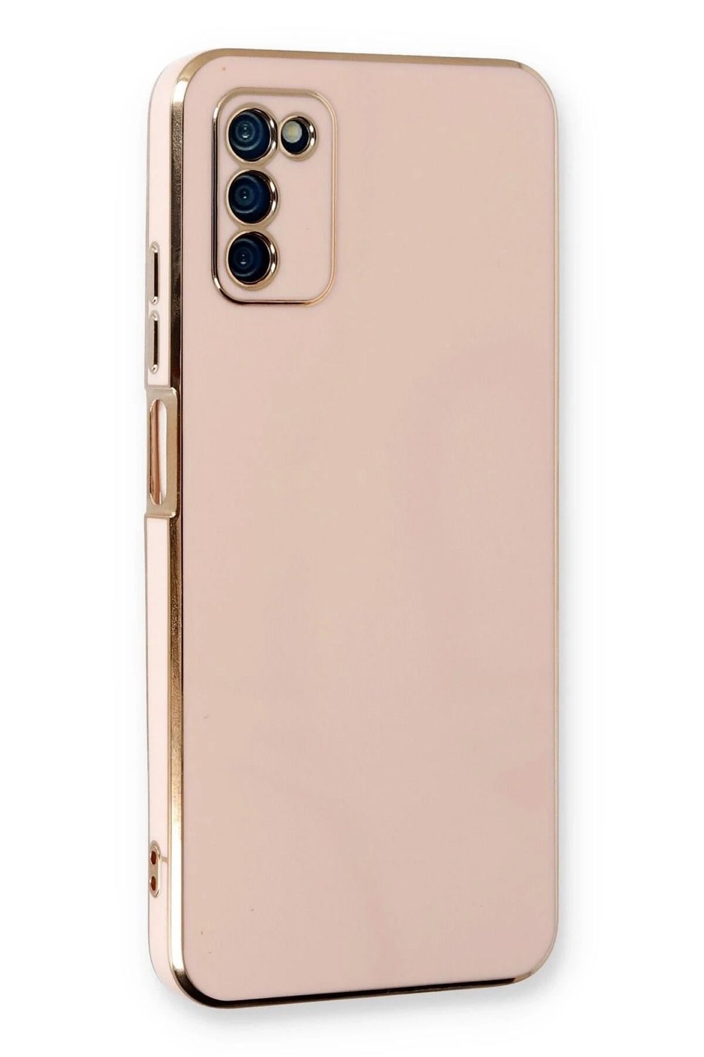 Mey İthalat®  Samsung Galaxy A03S Kılıf Volet Silikon - Pembe