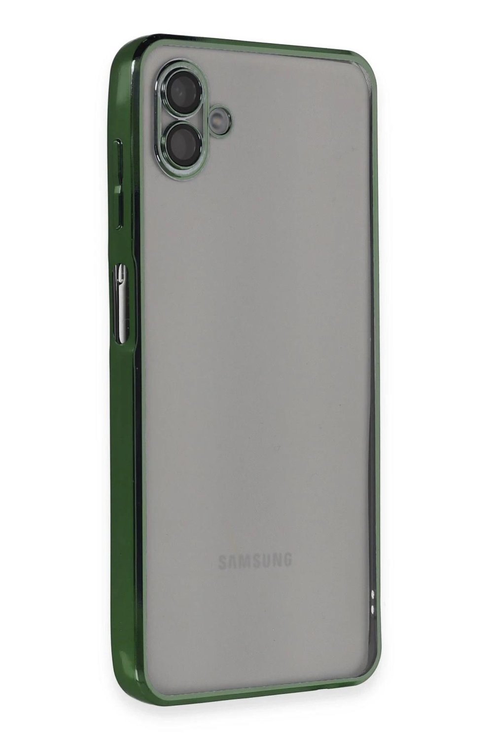 Mey İthalat®  Samsung Galaxy A04 Kılıf  Lensli Silikon - Yeşil