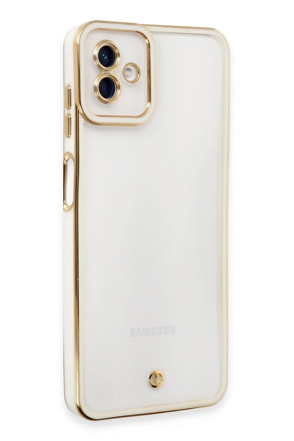 Mey İthalat®  Samsung Galaxy A04 Kılıf Liva Lens Silikon - Beyaz