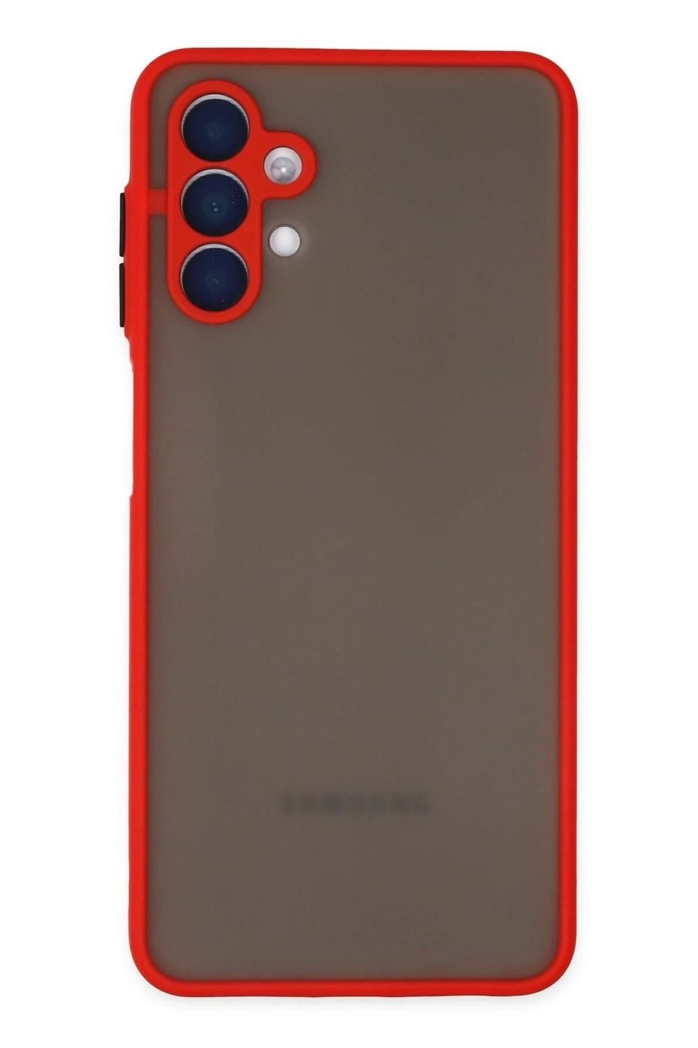 Mey İthalat®  Samsung Galaxy A04S Kılıf Montreal Silikon Kapak - Kırmızı