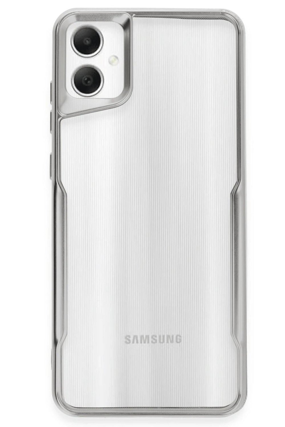 Mey İthalat®  Samsung Galaxy A05 Kılıf Boyi Silikon Kapak - Gümüş